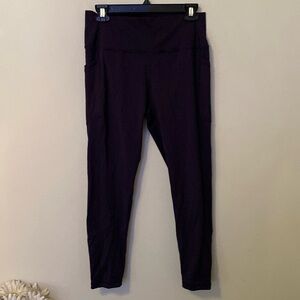 Zyia Navy Pocket Brilliant Hi-Rise Leggings [Size: 14-16]